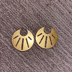 Madewell gold hoop earrings